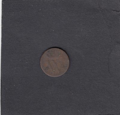 Beschrijving: 1/2 Cent WILLEM III  